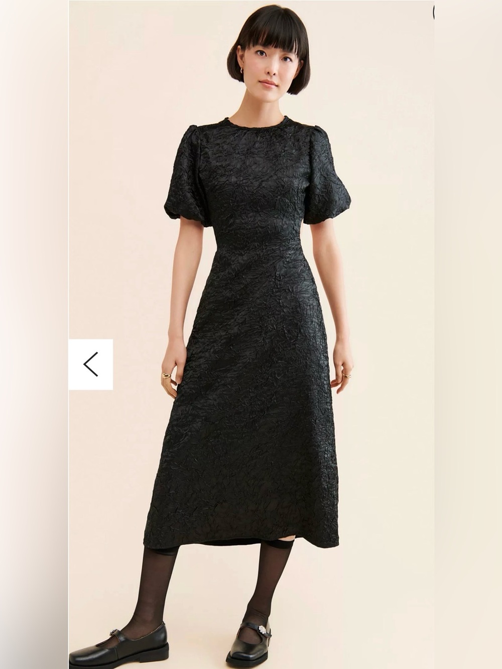 Lisa Says Gah Gwen Midi Dress - Large - Black